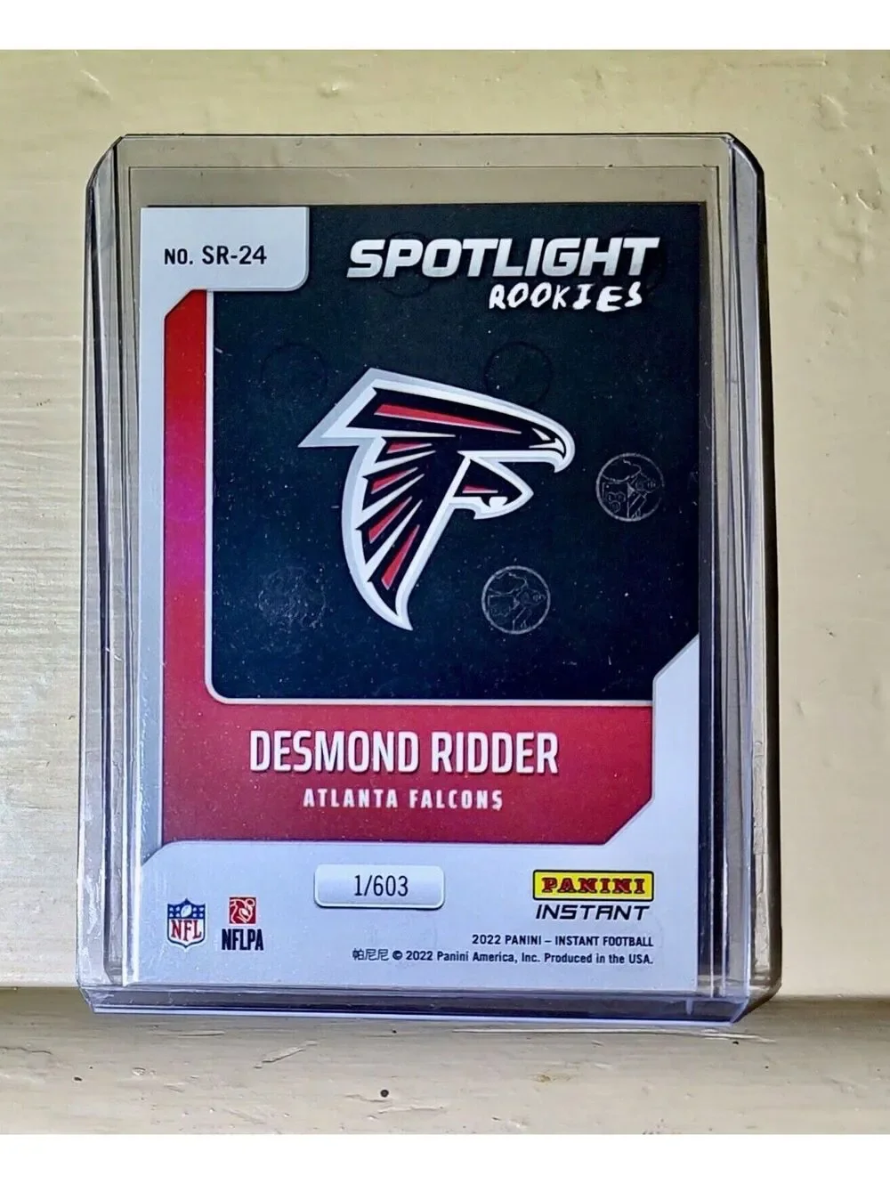 Desmond Ridder 2022 NFL Panini #24 Spotlight Rookie Football Card 1/603